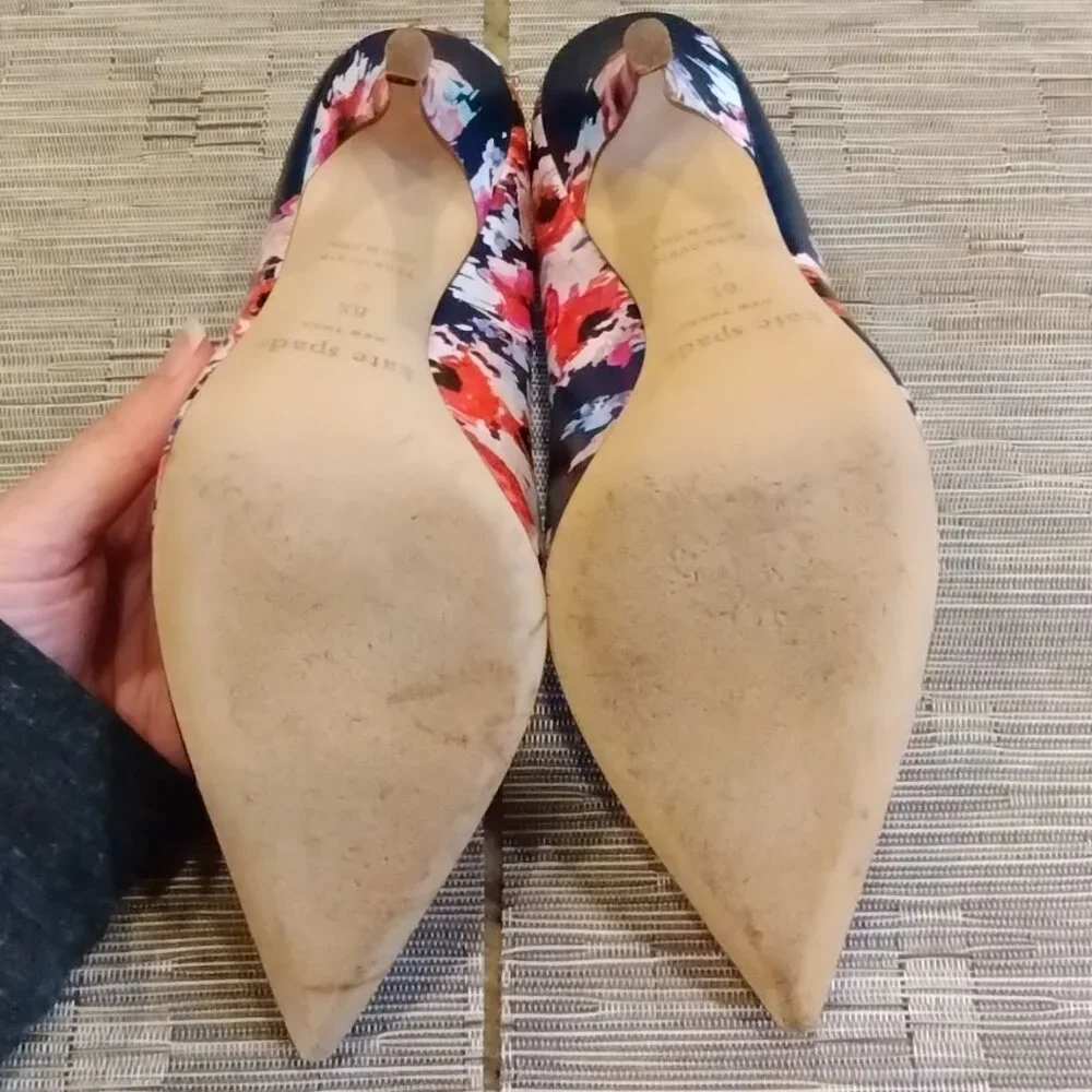 Kate Spade Floral Pumps Size 6.5 - Picture 11 of 12